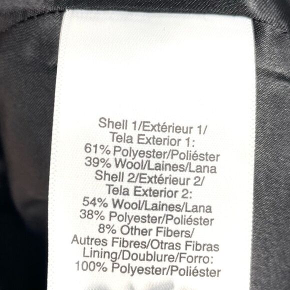 Dkny Single Breasted Bouclé Wool Coat Size M - Picture 13 of 13